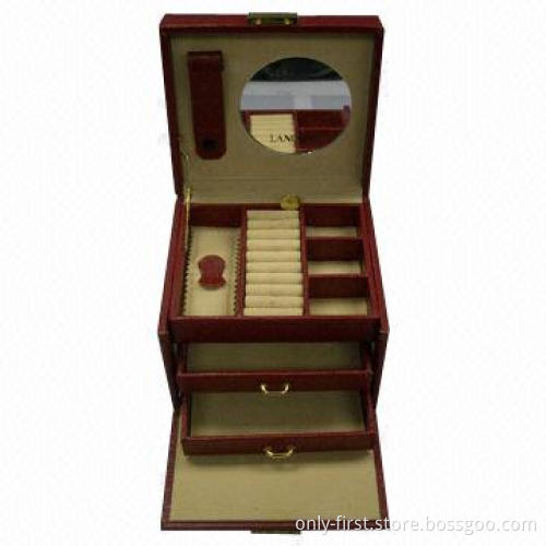 Jewelry Box, Made of PU Material, Customized Designs Welcomed